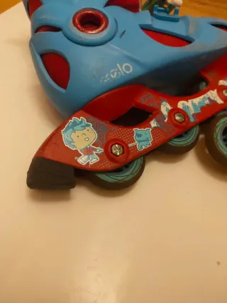 Patines Oxelo Talla 32 Azul/Rojo + Protecciones