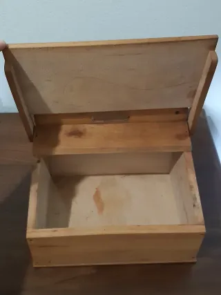 Caja Antigua Madera Limpia Calzado