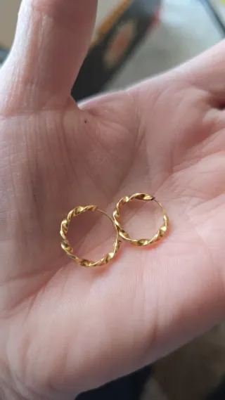 Pendientes Aro Oro 18kt