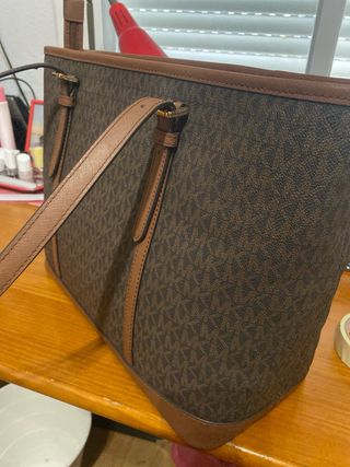 Bolso Michael Kors Marrón Auténtico Poco Uso