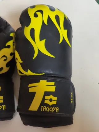 Guantes Boxeo Tagoya 14 oz Negro/Amarillo