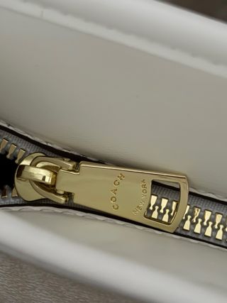 Bolso Tote Coach Beige y Blanco