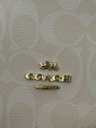 Bolso Tote Coach Beige y Blanco