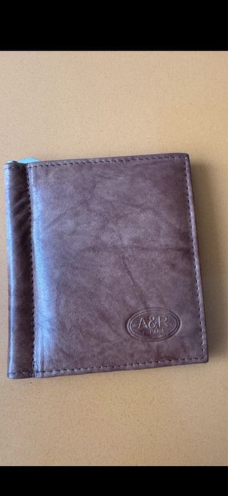 Portafogli in pelle A&R Marrone