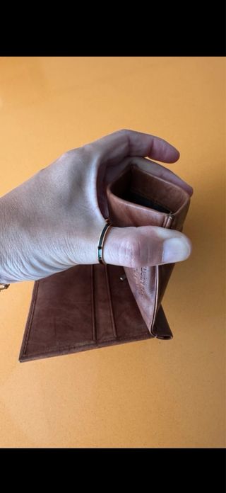 Portafogli in pelle A&R Marrone