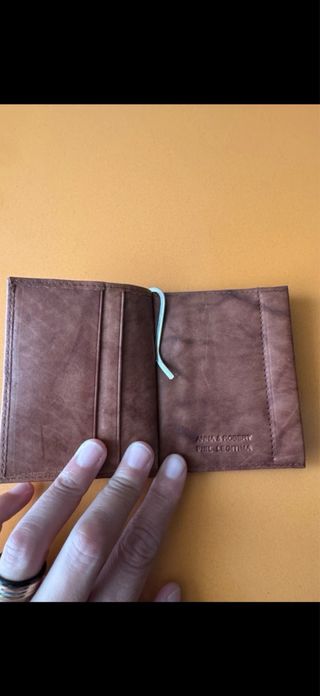 Portafogli in pelle A&R Marrone