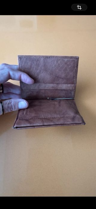 Portafogli in pelle A&R Marrone