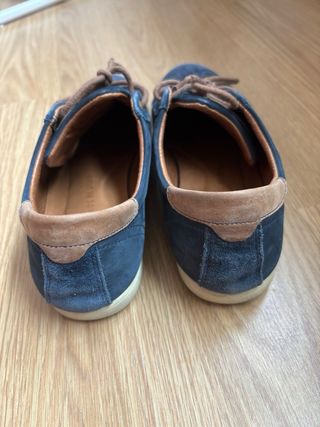 Zapatos Panama Jack ante azul hombre