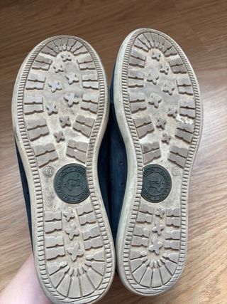 Zapatos Panama Jack ante azul hombre