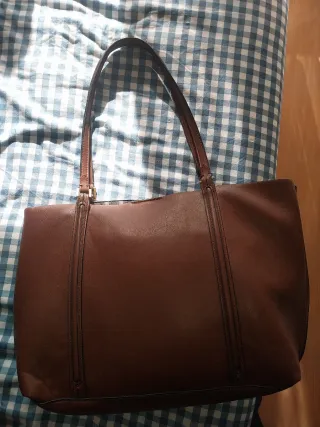 Bolso shopper Zara marrón
