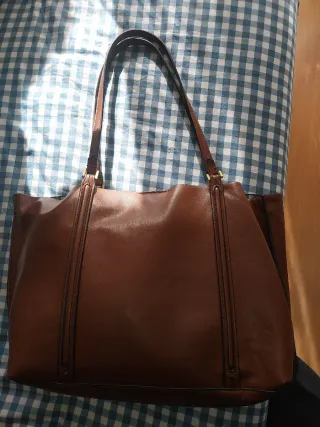 Bolso shopper Zara marrón