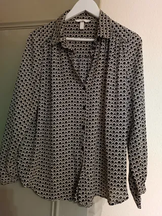 Camisa de vestir estampada