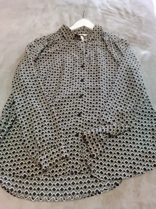 Camisa de vestir estampada