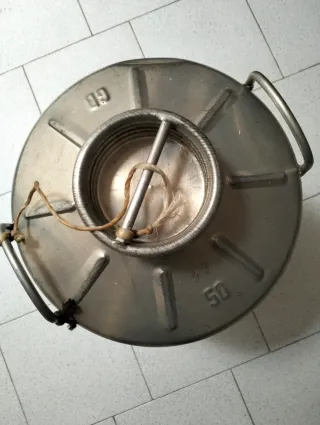 Fusto in acciaio inox per olio da 50 kg