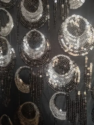 Vestido  negro lentejuelas