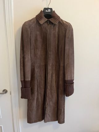 Abrigo de ante marrón