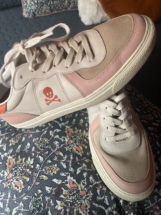 Zapatillas Scalpers Beige y Rosa