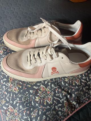 Zapatillas Scalpers Beige y Rosa