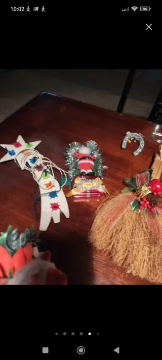 Dos lotes de adornos Navideños Vintage