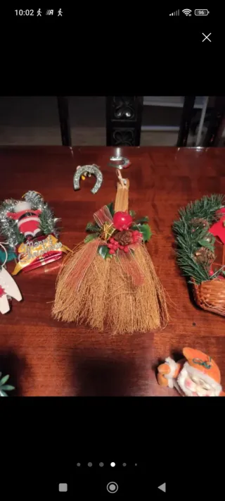 Dos lotes de adornos Navideños Vintage