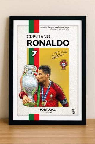 Cuadro Cristiano Ronaldo Portugal Euro 2016