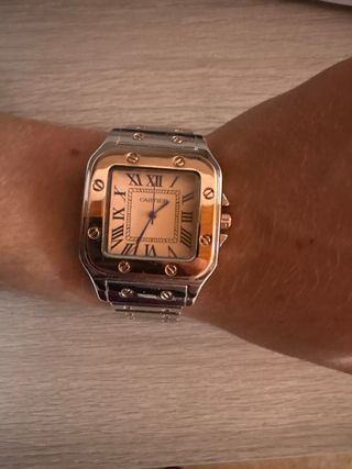 Reloj Cartier Oro y Plata