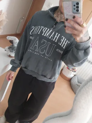 Sudadera Bershka The Hamptons USA Talla S