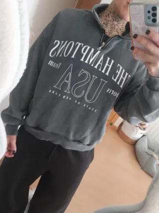 Sudadera Bershka The Hamptons USA Talla S