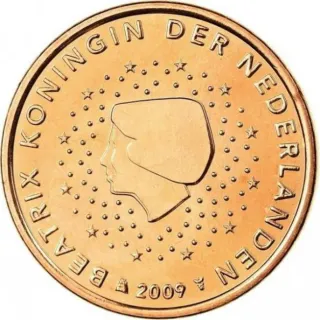 5 y 1 céntimo euro Países Bajos 2009 precio 0.50