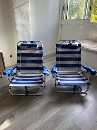 2 Sedie da Spiaggia Pieghevoli