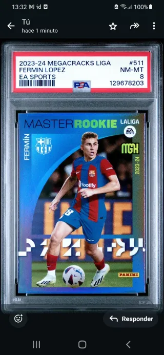 Fermin Lopez 2023-24 Megacracks Rookie PSA 8