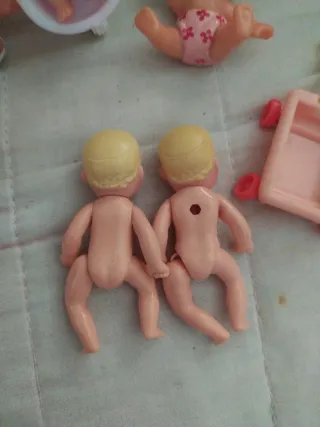 Lote de 5 muñecos bebés vintage