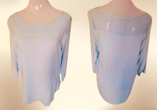 Pack 2 Blusas Manga 3/4 Semi-transparente