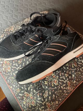 Deportivas Adidas Mujer Negras Rosas