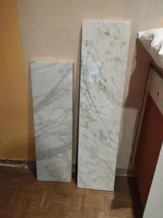 Cachos de Mármol Blanco y Gris