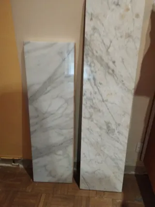 Cachos de Mármol Blanco y Gris