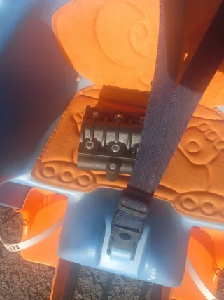 Silla Portabebés Bicicleta Azul/Naranja