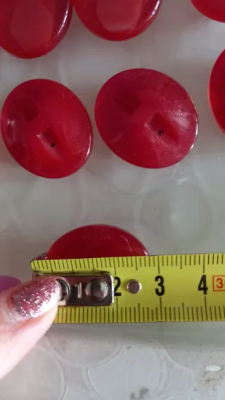 35 bottoni corallo punto luce cucito riciclo