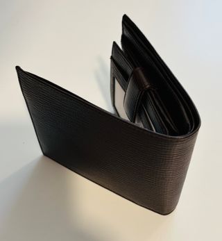 Carteira Bally pele castanha com caixa nova