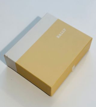 Carteira Bally pele castanha com caixa nova