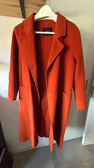 Abrigo largo Uterqüe naranja talla S