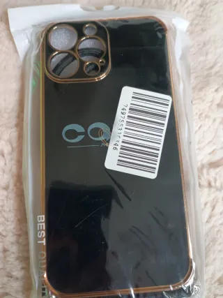 Funda iPhone 13/14 Pro/Pro Max Negra con cordón