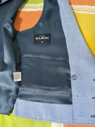 Chaleco cruzado Silbon pata de gallo. Talla 44.