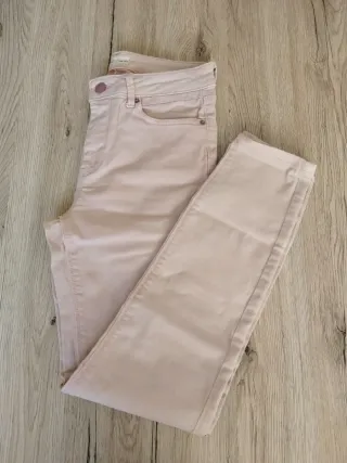 Pantalón mujer elástico rosa talla 38