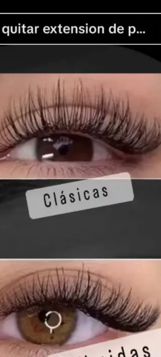 Pestañas clásicas pelo a pelo