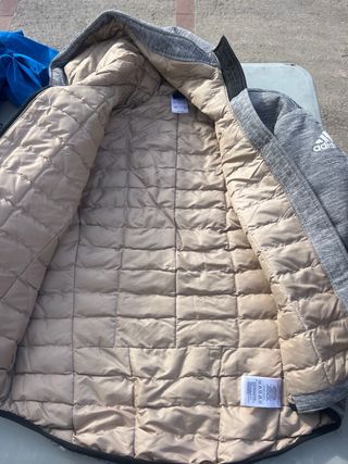 Chaqueta Adidas Talla M Gris/Beige