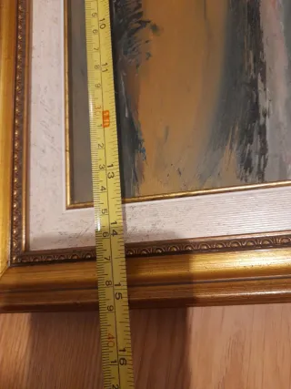 Cuadro pintado paisaje