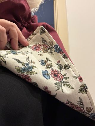 Cuello capelina reversible floral