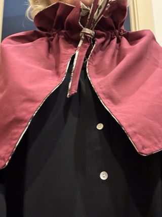 Cuello capelina reversible floral