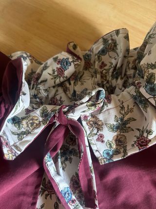 Cuello capelina reversible floral